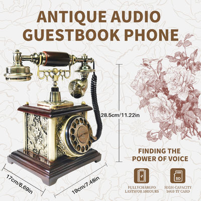 Vintage Retro Style Video Guest Book Wedding Charging Phone Recording For Wedding