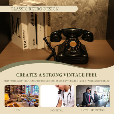 Charging Wedding Audio Guest Book Black Vintage Phone Voice Recorder For Keep Memories