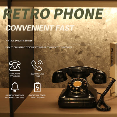 Charging Wedding Audio Guest Book Black Vintage Phone Voice Recorder For Keep Memories