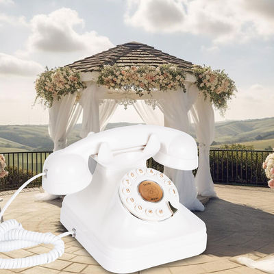 Stylish Wedding Guest Book Phone Rechargeable Power Vintage Phone Recorder For Wedding