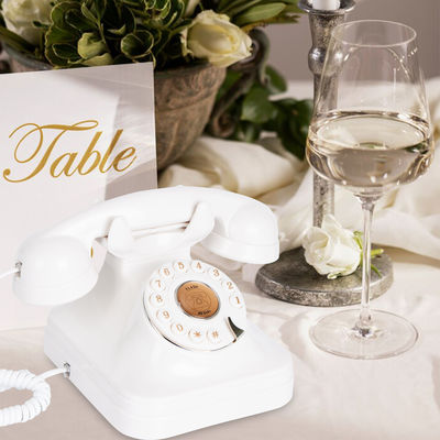 Stylish Wedding Guest Book Phone Rechargeable Power Vintage Phone Recorder For Wedding
