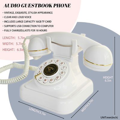 32GB Audio Guest Book Preserve Memories High Definition Audio Guest Book Phone