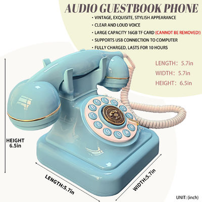 Audio Guestbook with USB Connectivity and Up To 10 Hours Recording Time The Perfect Solution