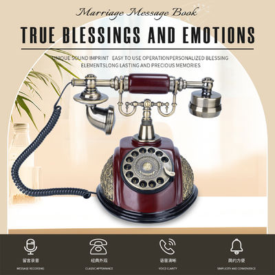 Unlimited Storage Capacity Audio Guest Book With Rechargeable Battery And USB Connectivity