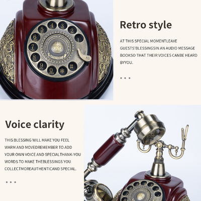 Retro Design Audio Guest Book 2.2 Pound Memory Bank Digital Guest Book Wedding