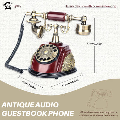Unlimited Storage Capacity Audio Guest Book With Rechargeable Battery And USB Connectivity