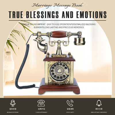 Keep Memories Alive Phone Guest Book - Perfect for Recording Voice Messages from Loved Ones at Special Events