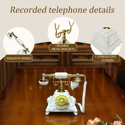 Bronze Wedding Phone Guest Book Rechargeable Telephone Audio Guest Book For Graduation