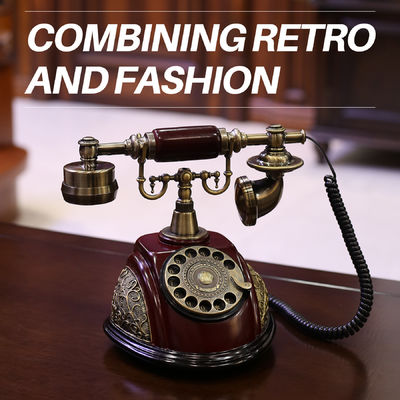 European Style Audio Guest Book Telephone Wedding Rechargeable For Collecting Messages
