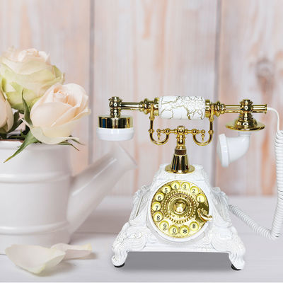 White Audio Telephone Guest Book Long Battery Life Diy Video Guest Book