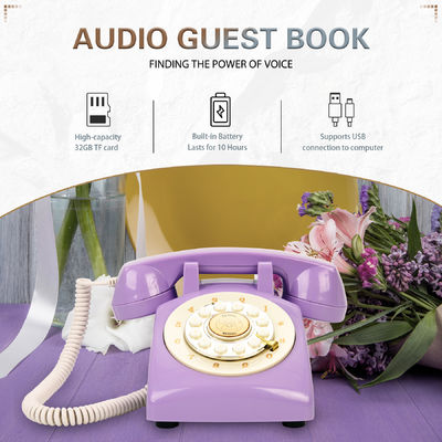 Vintage Audio Guest Book Phone Unique 10 Hours Voicemail Message Recorder