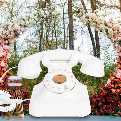 Plastic Phone Guest Book 32GB Memory Birthdays Record Player Wedding Guest Book