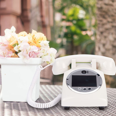 White Video Guest Book Plastic USB Compatible Phone Guestbook For Showers