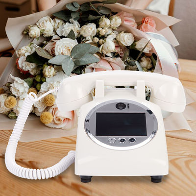 White Video Guest Book Plastic USB Compatible Phone Guestbook For Showers