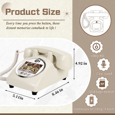 White Video Guest Book Plastic USB Compatible Phone Guestbook For Showers