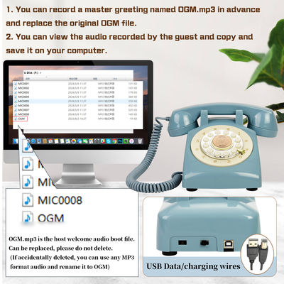 Rechargeable Audio Guest Recording Book Wedding Guest Book With Playback USB Transfer