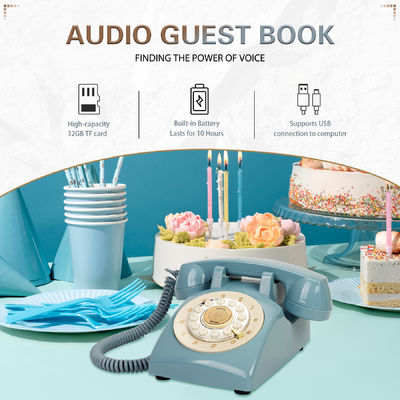 Rechargeable Audio Guest Recording Book Wedding Guest Book With Playback USB Transfer