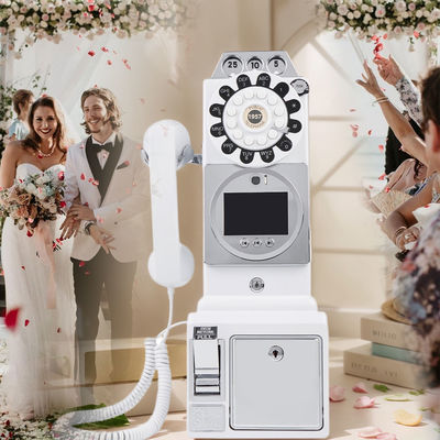 Customized Retro Wedding Audio Video Guestbook ABS Plastic Banquet Party Guest Blessing Sign-In Book Customized Voice Message