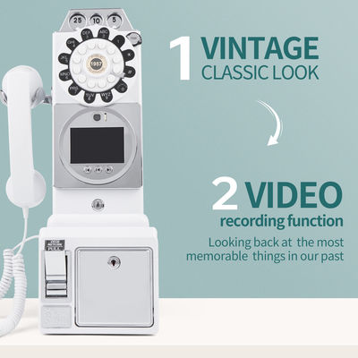 Customized Retro Wedding Audio Video Guestbook ABS Plastic Banquet Party Guest Blessing Sign-In Book Customized Voice Message