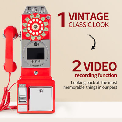 Customized Retro Wedding Audio Video Guestbook ABS Plastic Banquet Party Guest Blessing Sign-In Book Customized Voice Message