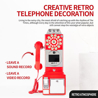 Customized Retro Wedding Audio Video Guestbook ABS Plastic Banquet Party Guest Blessing Sign-In Book Customized Voice Message