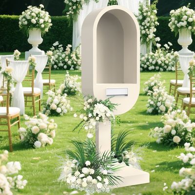 Premium Metal Wedding Telephone Booth with Audio/Video Guestbook Recording System