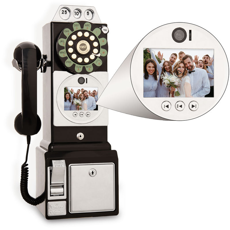 Capture Memories Video Guestbook 32GB Storage Guest Audio Book Black White Color