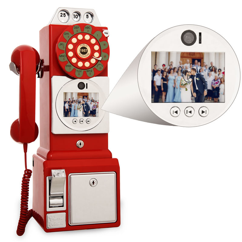 Plastic Video Guest Book Clear HD 1080P Video And Sound Phone Recording Wedding ISO